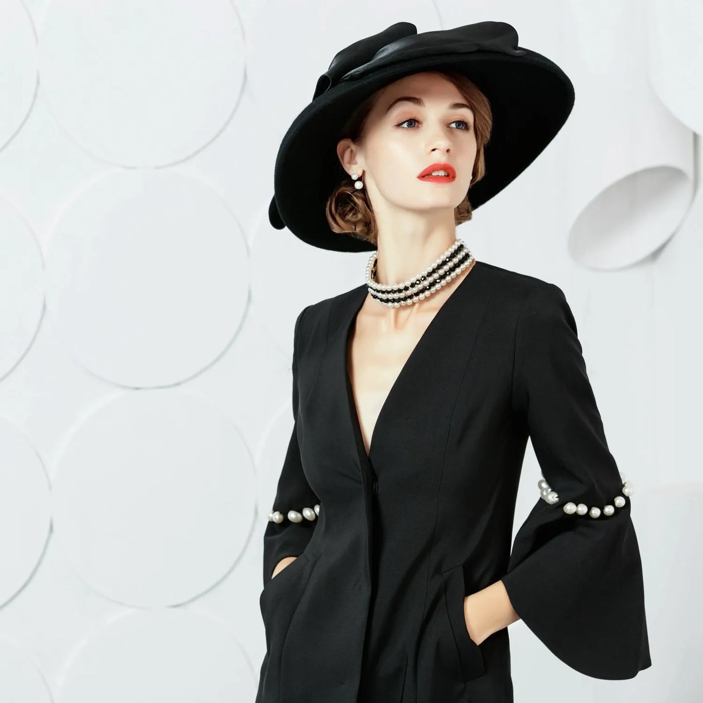 EE 5107 autumn and winter new British retro wool top hat Korean version of hipster casual all-match ball hat girl