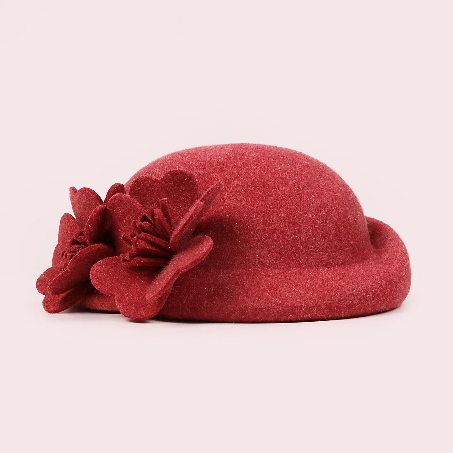 EE 5108 Autumn and Winter/Vintage/100% Australian Wool Felt/Delicate/Floral/Ladies Tea Party/Party/Beret/Wool Felt Hat