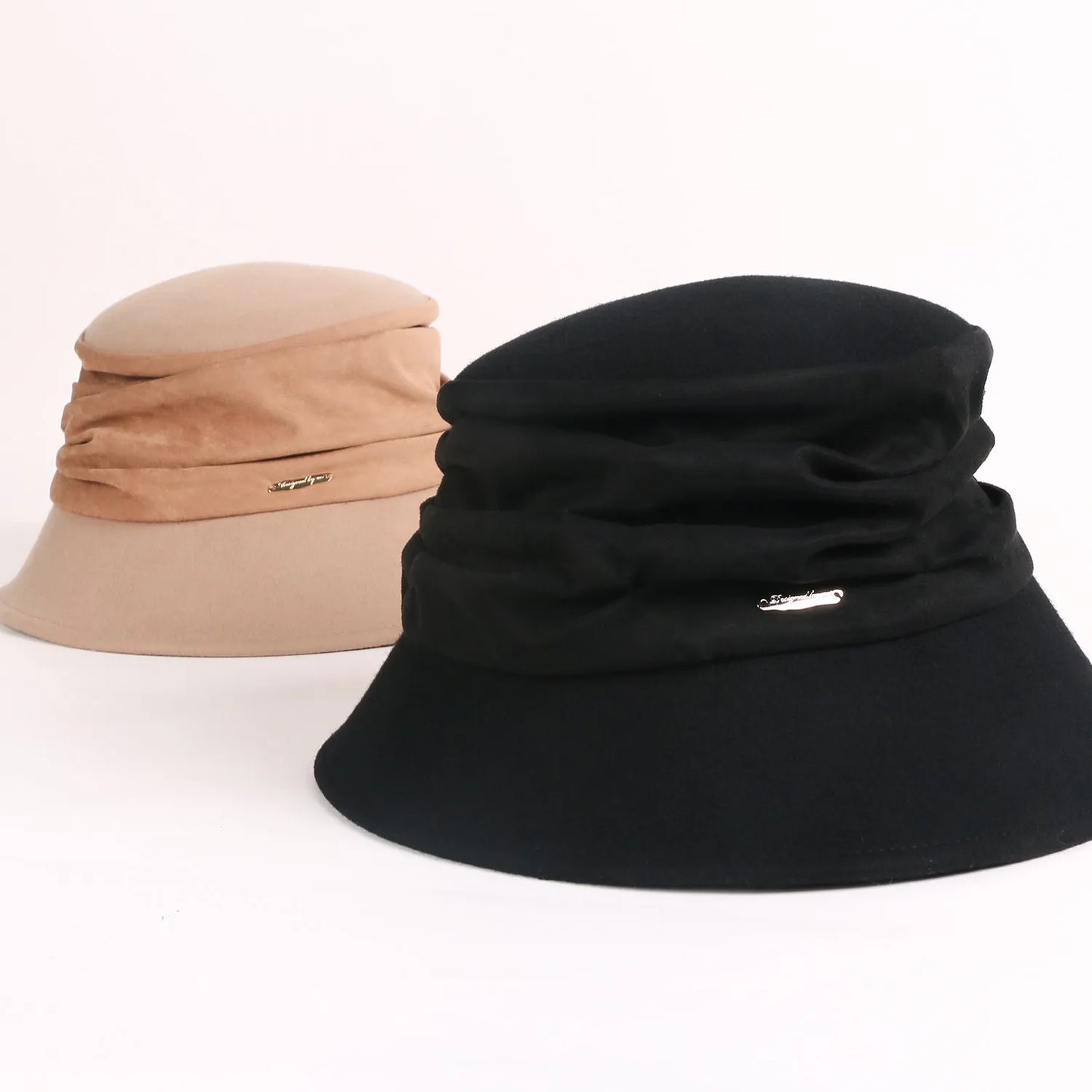 EE 5118 and folding wool hat British female elegant aristocratic joker hat winter hat
