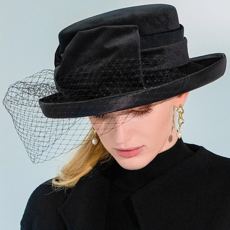 EE 5172 female white gauze new autumn and winter time the fisherman hat leisure joker out warm warm basin hat