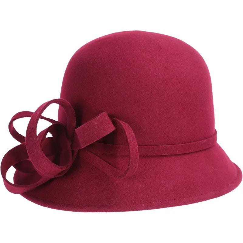 EE 5176 Autumn and Winter New British Wool Top Hat Elegant and Casual Versatile Warm Hat for Children