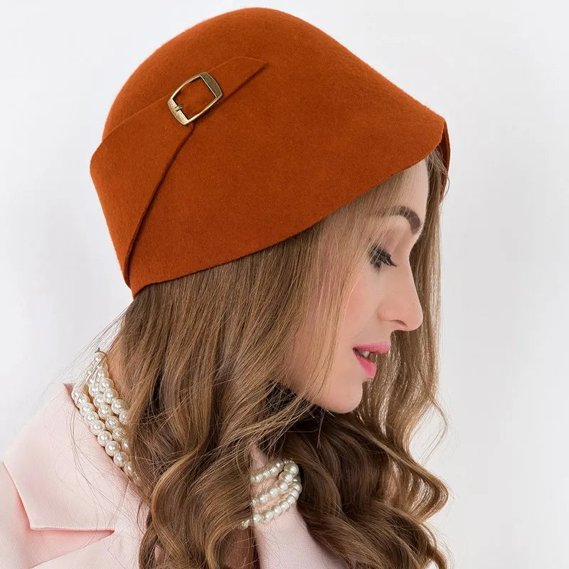 EE 5183 autumn new casual hat Korean version of winter female woolen hat Korean tide all elegant wool hat