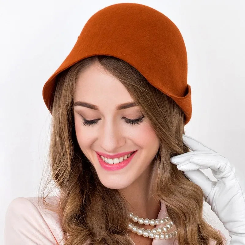 EE 5183 autumn new casual hat Korean version of winter female woolen hat Korean tide all elegant wool hat