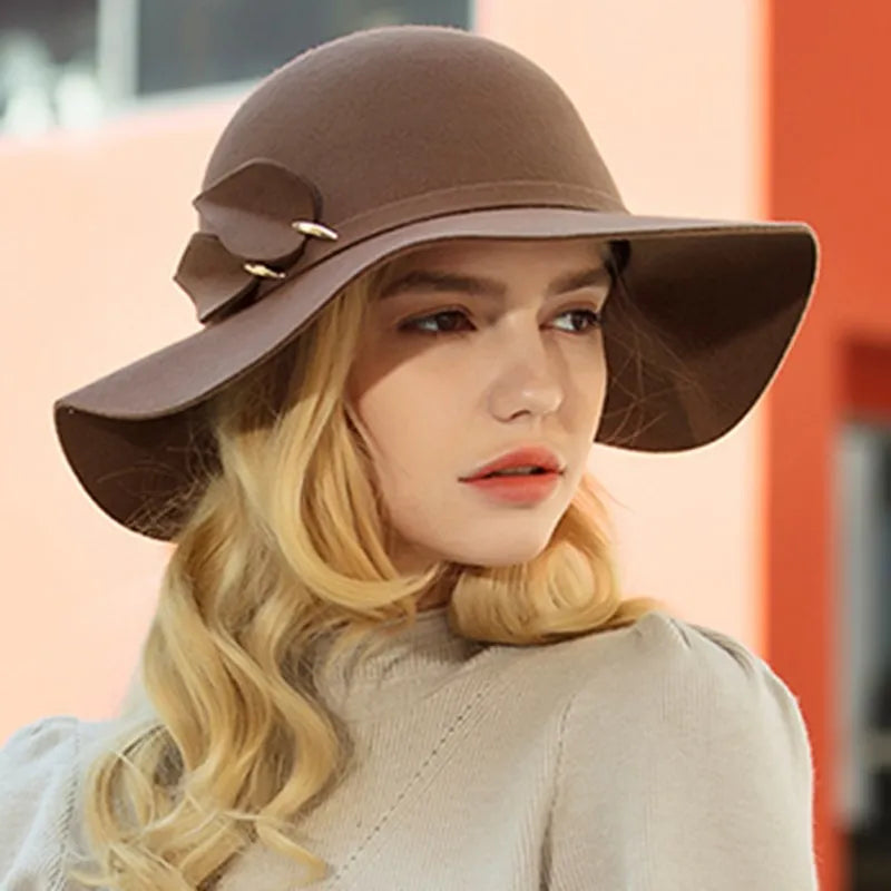 EE 5221 winter new British women's woolen hat hipster all-match woolen hat