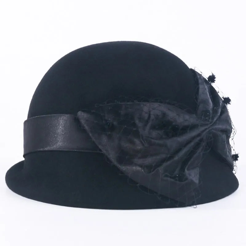 EE 5223 qiu dong small British wool hat elegant joker winter female celebrities hat