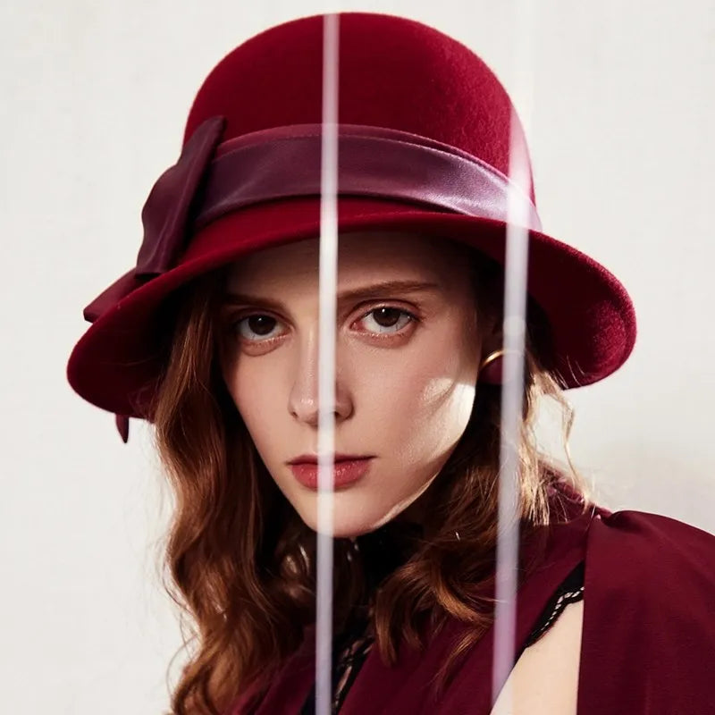 EE 5238 autumn new wool hat dome basin hat casual winter hat female Korean version tide