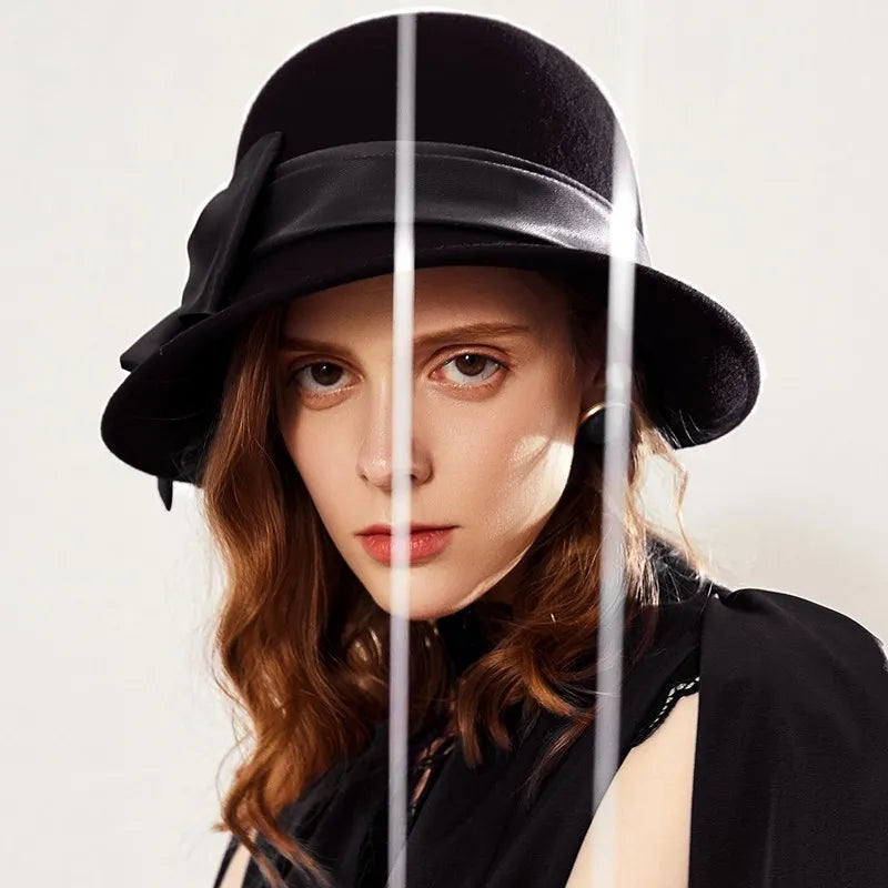 EE 5238 autumn new wool hat dome basin hat casual winter hat female Korean version tide