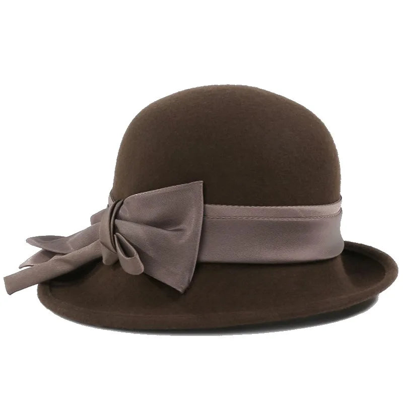 EE 5238 autumn new wool hat dome basin hat casual winter hat female Korean version tide