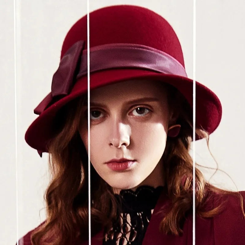 EE 5238 autumn new wool hat dome basin hat casual winter hat female Korean version tide