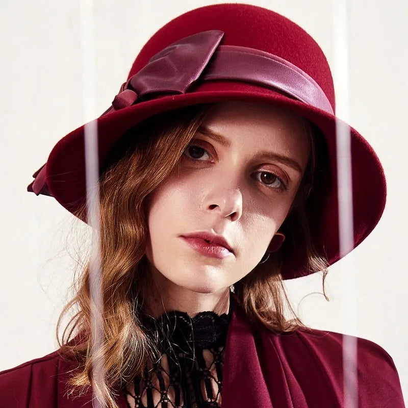 EE 5238 autumn new wool hat dome basin hat casual winter hat female Korean version tide