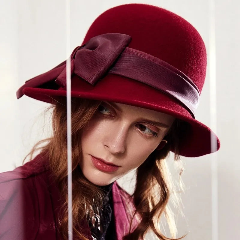 EE 5238 autumn new wool hat dome basin hat casual winter hat female Korean version tide