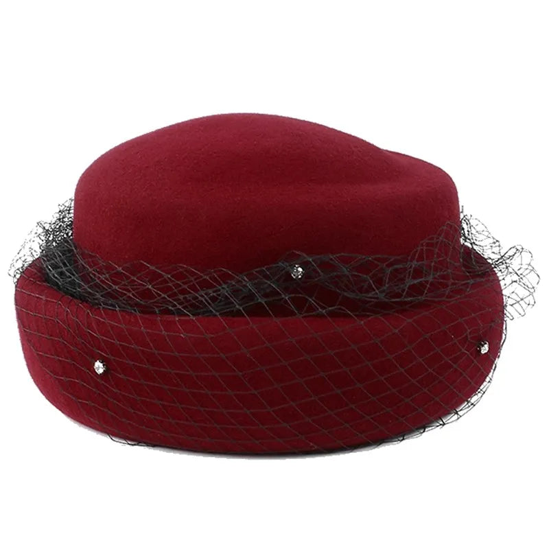 EE  5273 Autumn/Winter Wool Korean Edition Versatile Yarn Mesh Woolen Hat Winter Fashionable Women's Hat