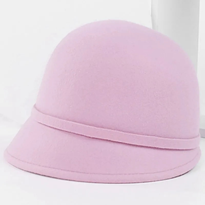 EE 5294 winter new English woolen top hat elegant with ladies hat fashion