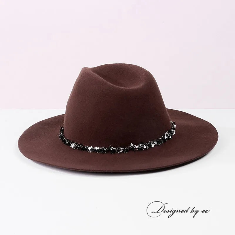 EE 5296 autumn new wool hat dome basin hat casual Korean jazz hat tide winter hat woman