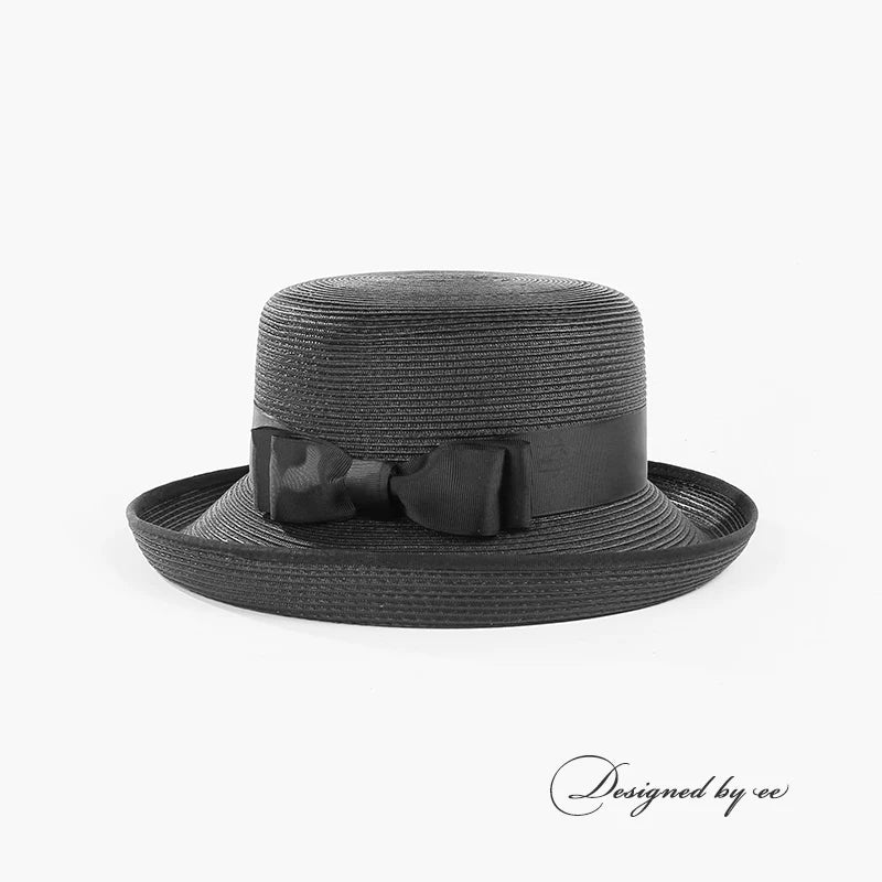 EE 7012 spring and summer/leisure/special occasion/office & professional/graduation/beach umbrella broad-brimmed hat hat bow