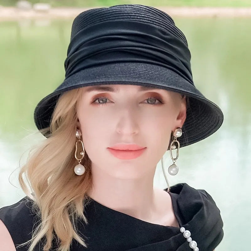 EE 7021 Summer New Travel Sunshade Straw Hat Sunshade Hat Female Summer