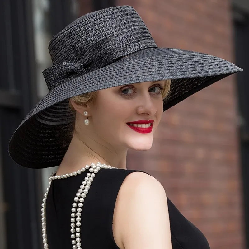 EE 7024 Spring/Summer Sun Hat Casual Versatile Hat Children's Summer Travel Big Eaves Straw Hat