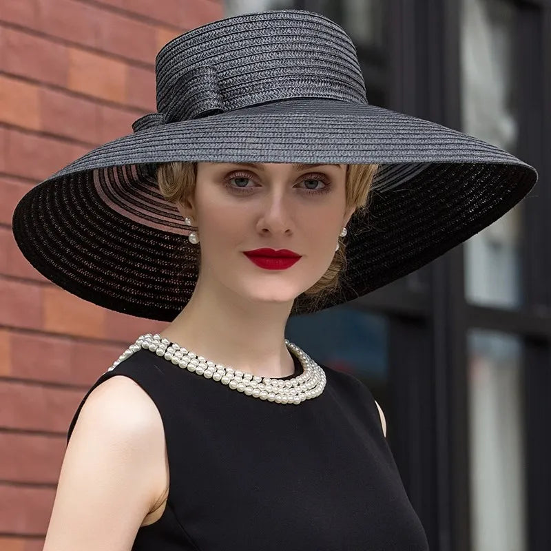 EE 7024 Spring/Summer Sun Hat Casual Versatile Hat Children's Summer Travel Big Eaves Straw Hat