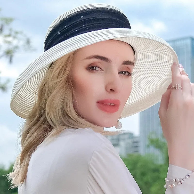 EE 7030 Summer New British Retro Versatile Sun Protection, UV Protection, Sun Visor Hat, Children's Summer