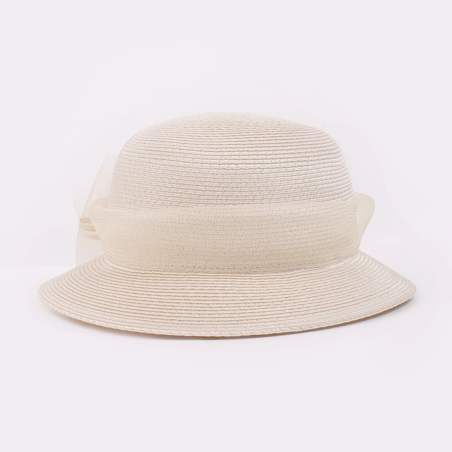 FADVES Women's Elegant Bowknot Wedding/Ladies Day Sun Hats/Church Hats/Straw Hats