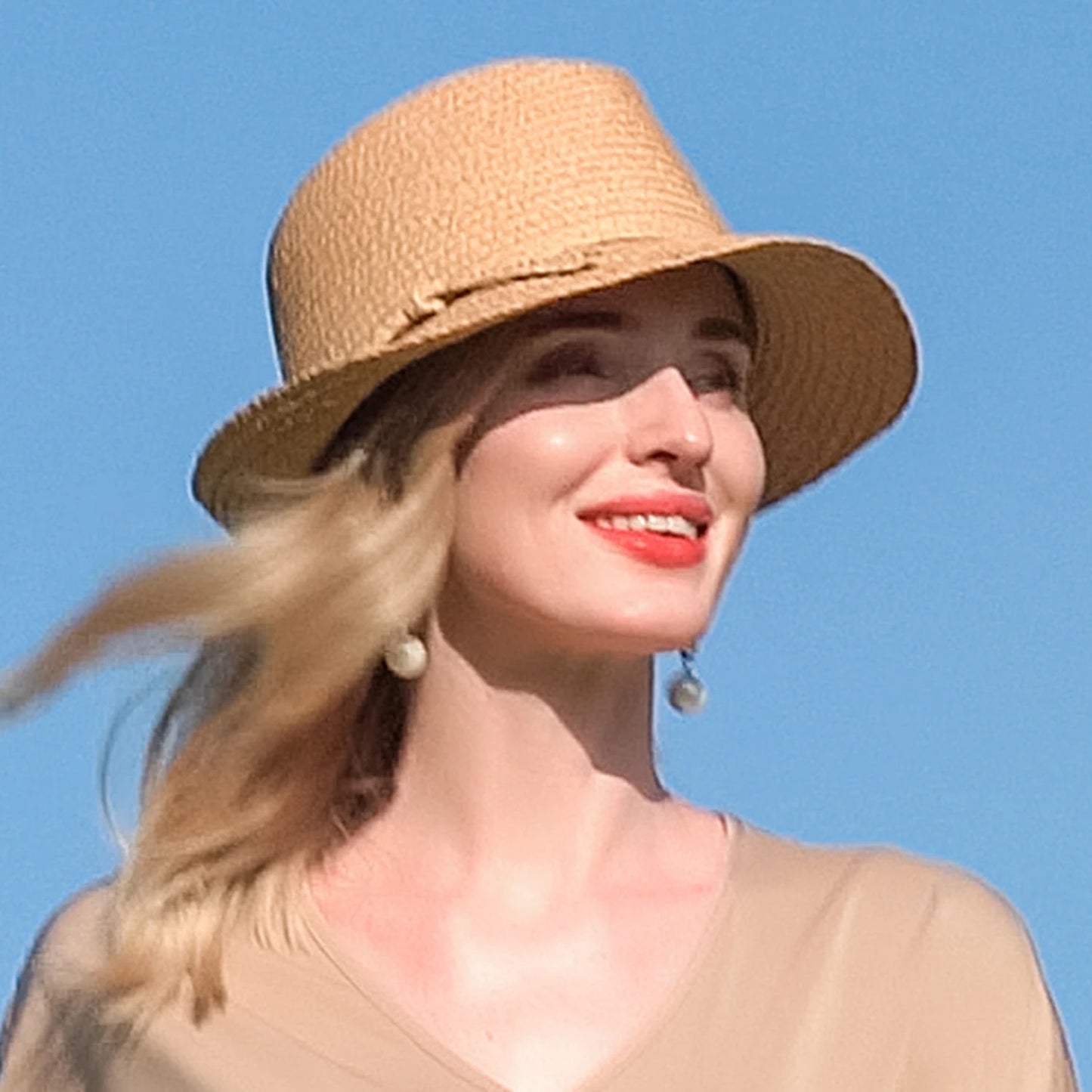 EE 7051 Summer/Casual/Daily Wear/Classical Feminine Style/Sun Protection/Sunshade Beach Hat/Sunbonnet/Straw Hat