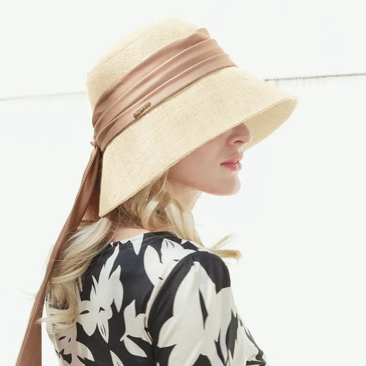 EE 7083  Summer New Versatile Long Headband Sunshade Hat Children's Summer