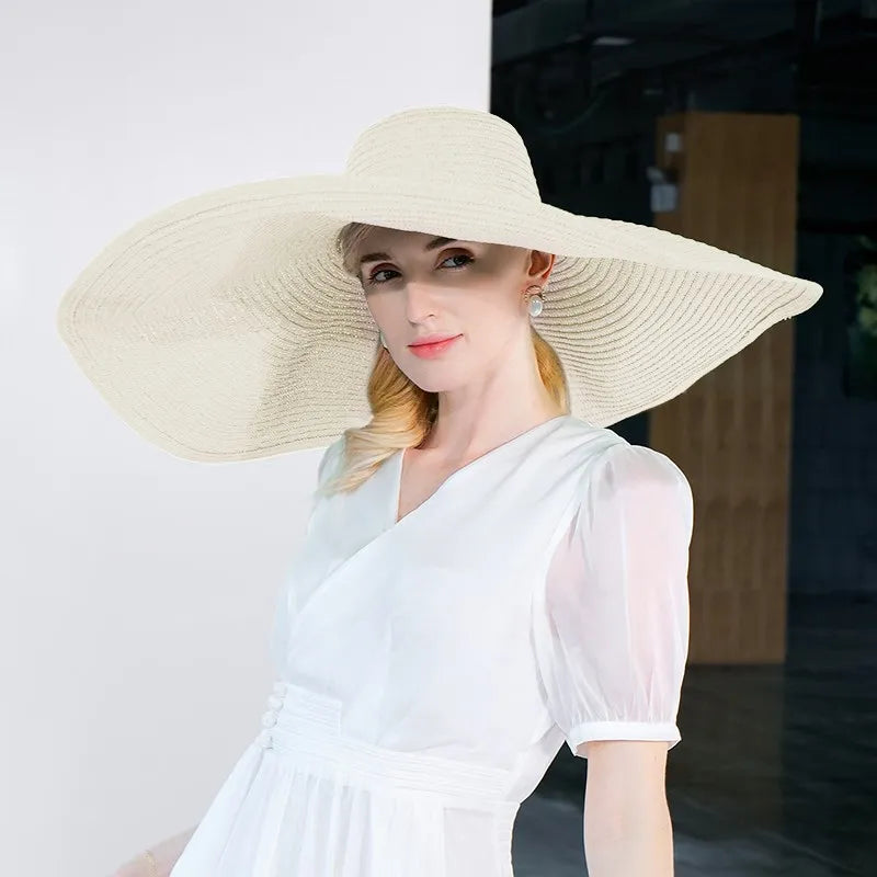 Hats Fiber Bowler / Cloche Hat Bucket Hat Straw Hat Beach Melbourne Cup Elegant & Luxurious Boho With Pure Color Headpiece Headwear 7094