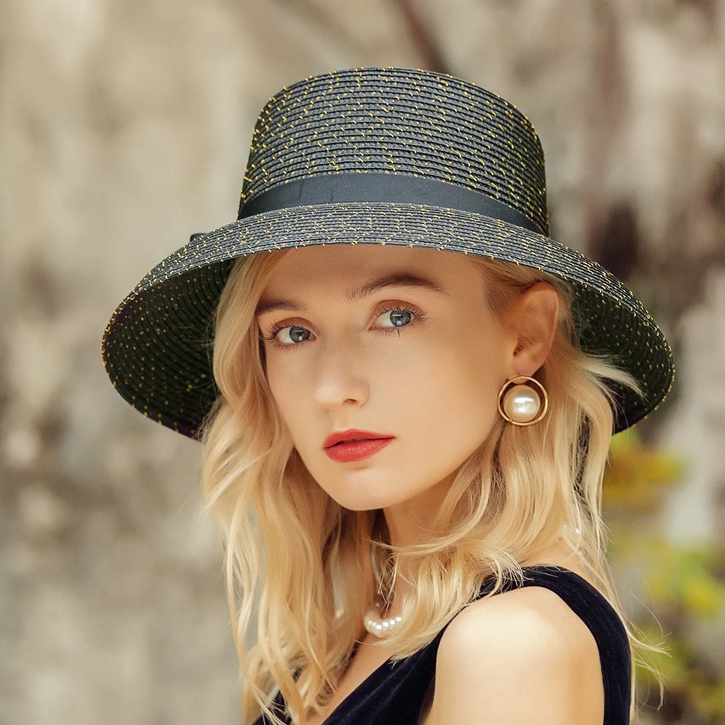 EE 7126 New Summer Beach English Elegant Sun Hat Sun Hat Children's Summer