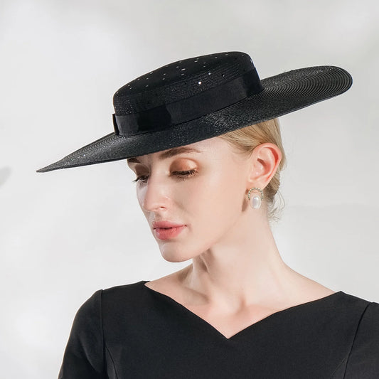 EE 7158 Summer/Daily Wear/Stylish/Dots/Casual Hat/Fascinator Hat/Fascinator/Sun Protection/Sunbonnet/Polyester Hats
