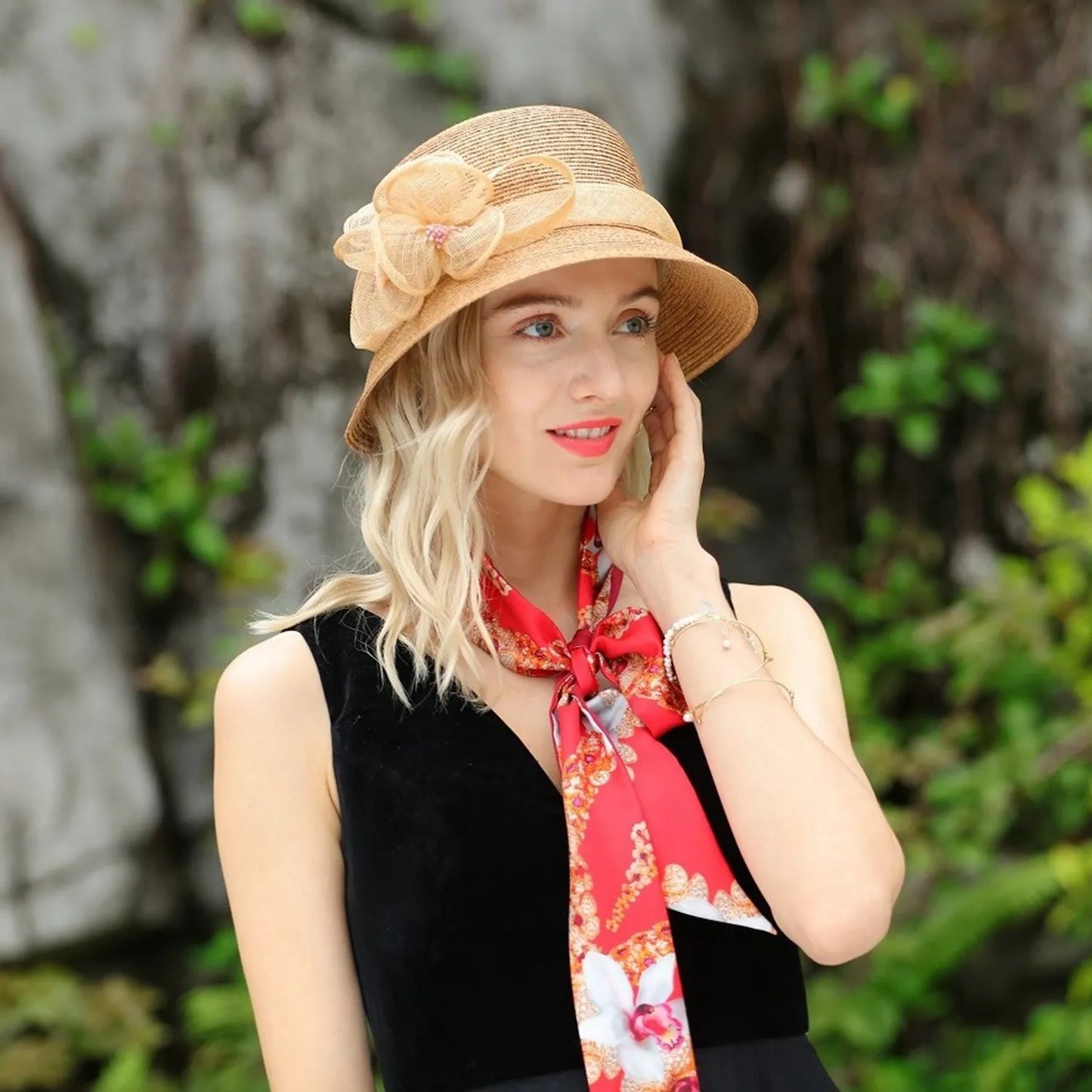 EE 7162 Summer New British Style Celebrity Wind Sunshade Sun Hat Hat Children's Summer