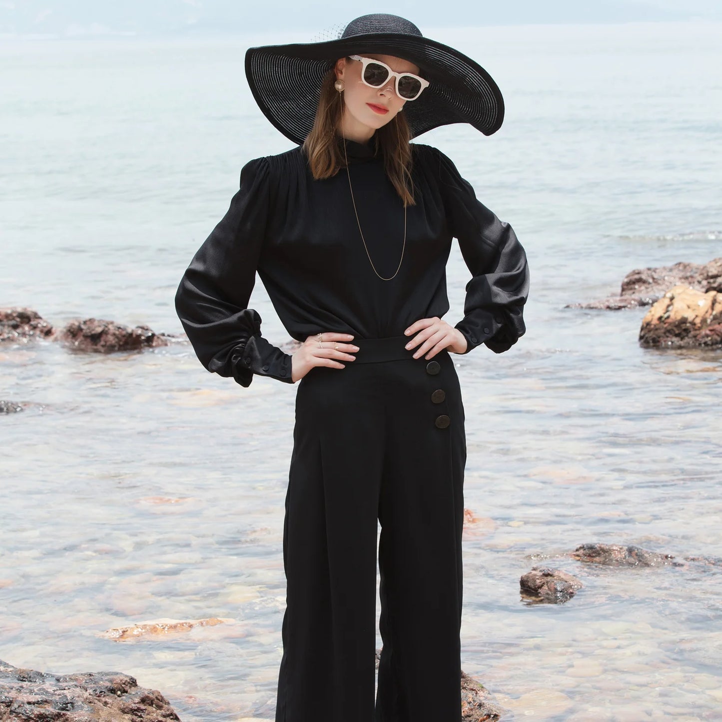 EE 7164 Summer/Classical/Casual/Birdcage Veil/Classical Feminine Style/Sun Protection/Sunshade Beach Hat/Sunbonnet/Straw Hat