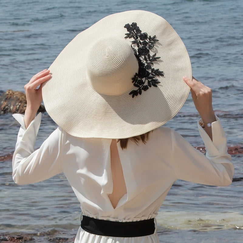 EE 7168 Sunshade Beach Hat  Straw Hat
