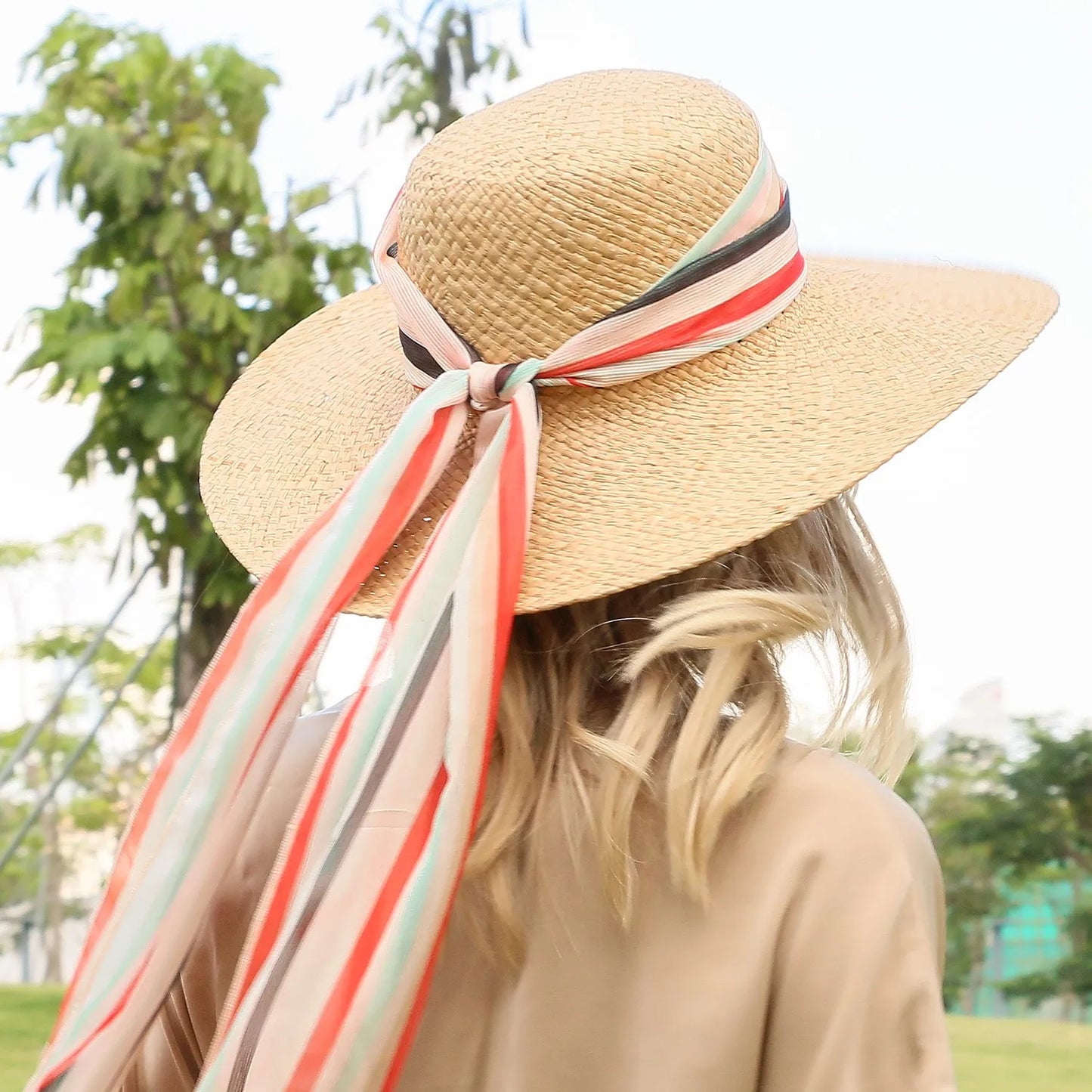 EE 7176 Summer New England Sweet and Lovely Wide Eave Bow Shade Beach Hat Children's Summer