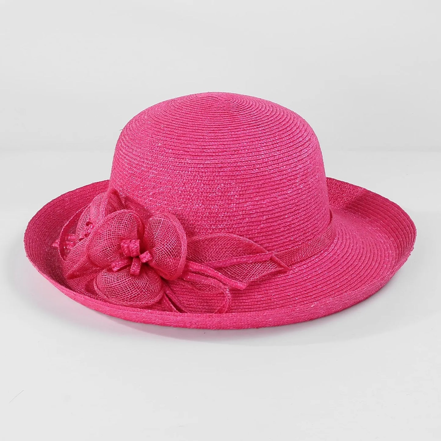 EE 7190 Summer New Fashion Versatile Sweet Sunscreen Sunshade Small Curled Straw Hat Hat Women's Summer