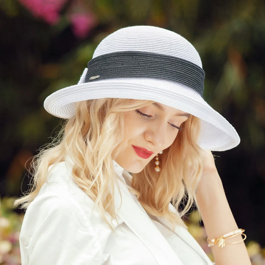 EE 7222 Summer New Sunshade Sun Hat Women's Fashion Versatile Foldable Beach Hat Women