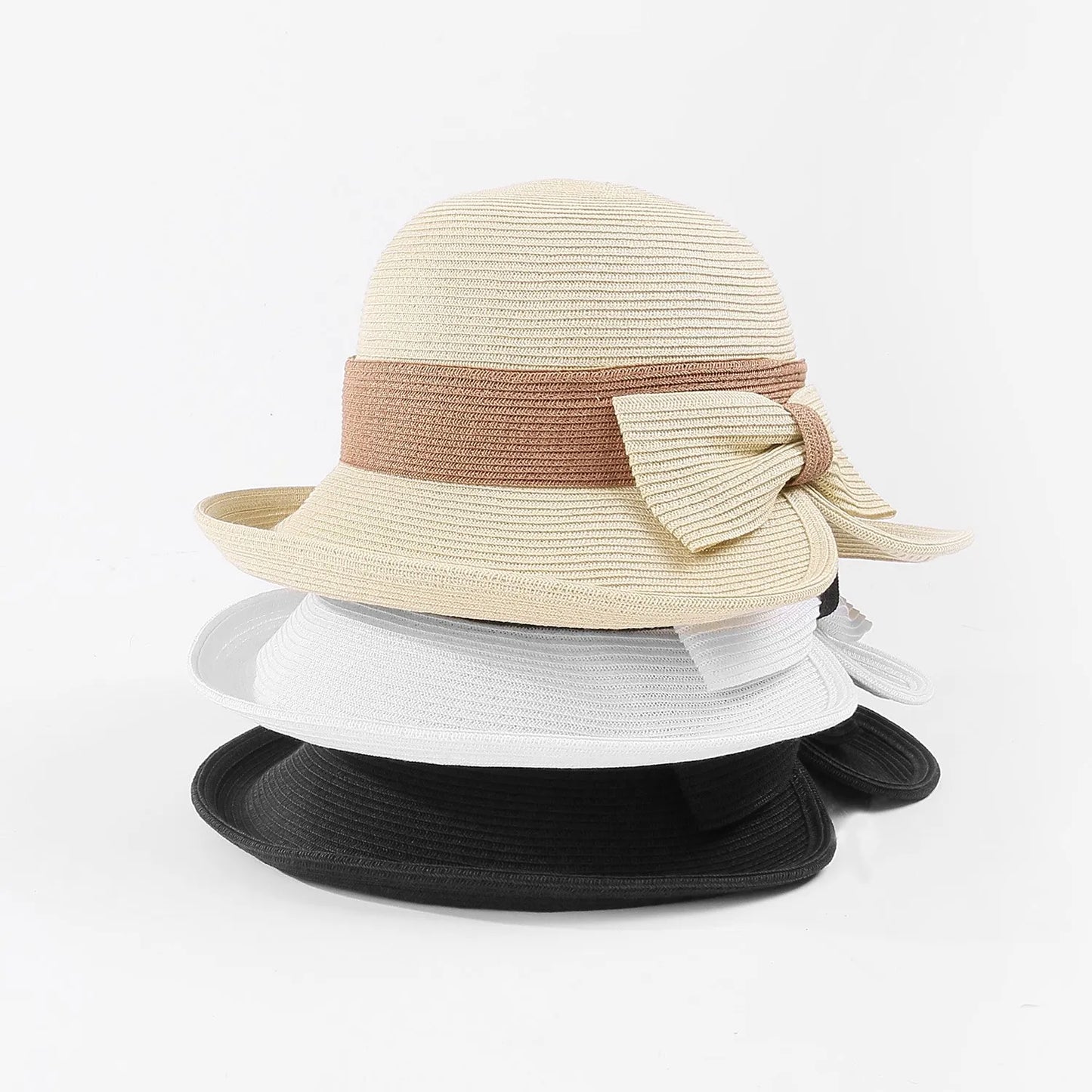 EE 7222 Summer New Sunshade Sun Hat Women's Fashion Versatile Foldable Beach Hat Women