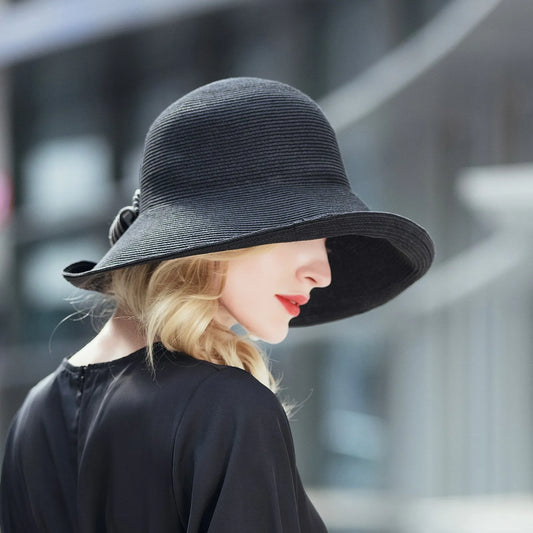EE 7229 Summer New Fashion Leisure Beach Versatile Outdoor Breathable Sunshade Hat Women's Summer