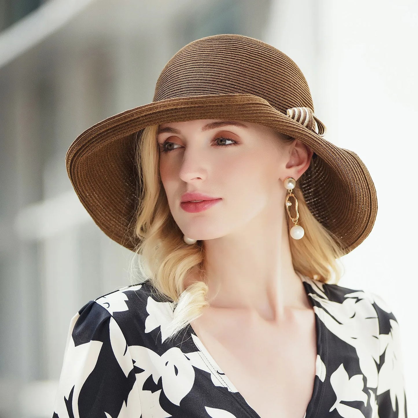EE 7229 Summer New Fashion Leisure Beach Versatile Outdoor Breathable Sunshade Hat Women's Summer