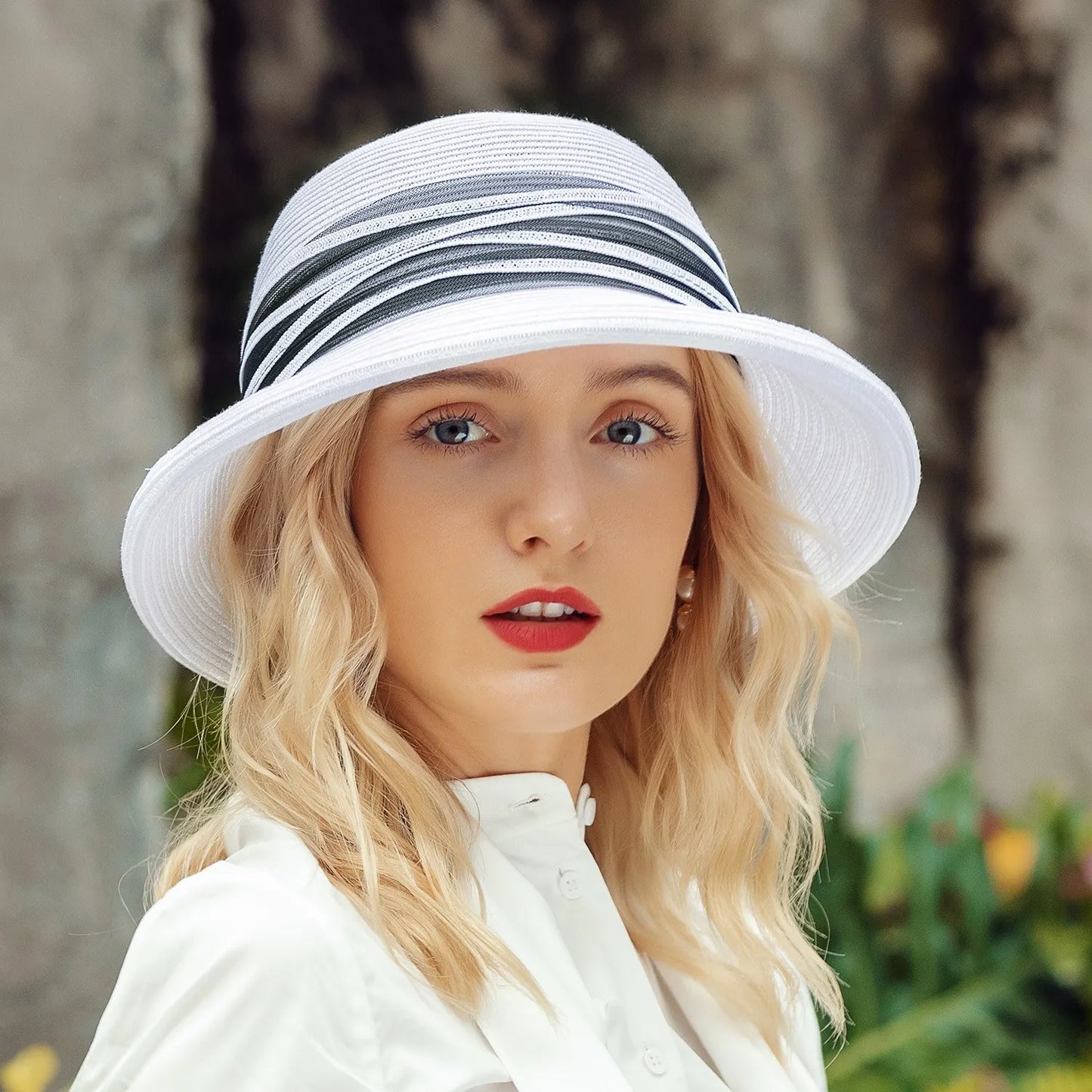 EE 7231 Summer New Versatile Elegant Style Sunshade Hat Summer Women's Hat