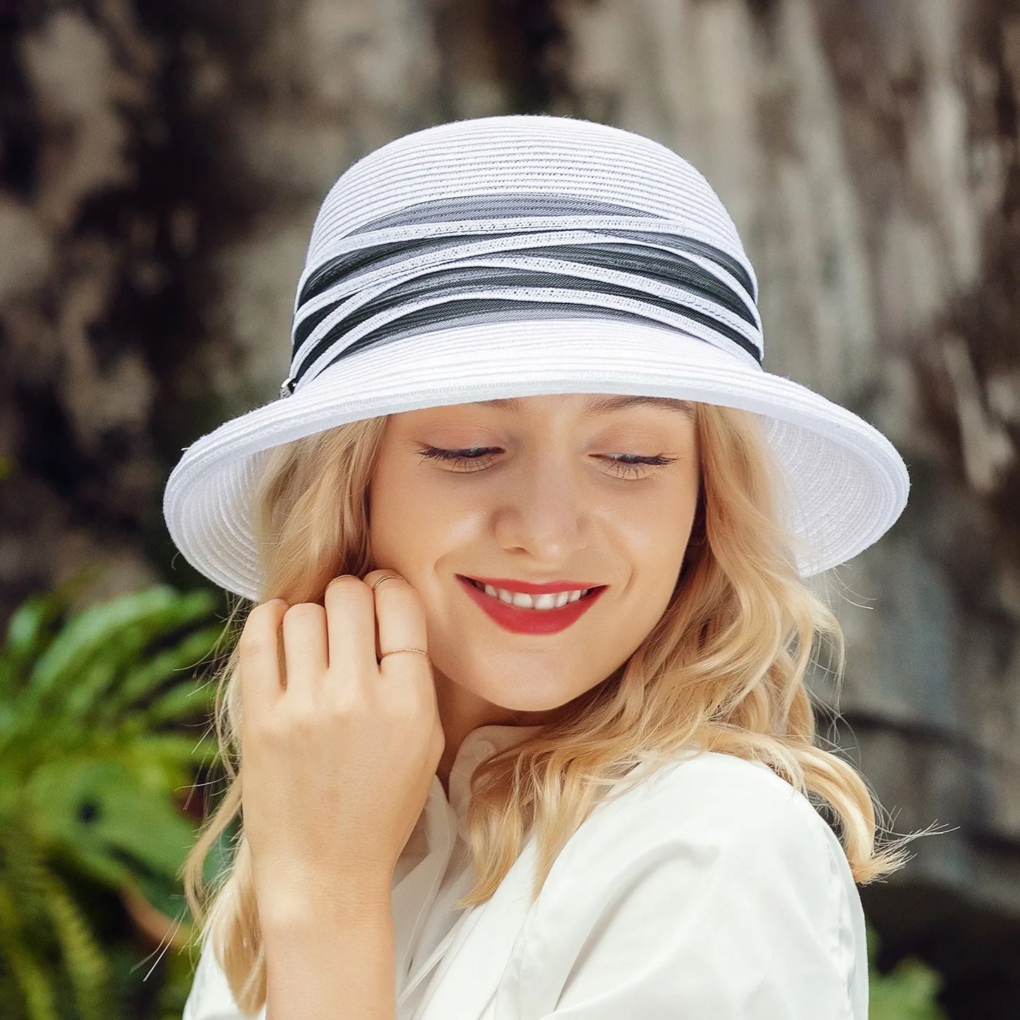 EE 7231 Summer New Versatile Elegant Style Sunshade Hat Summer Women's Hat