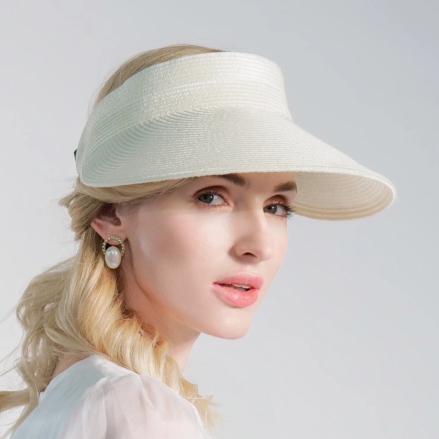 EE 7237 Summer/Stylish/minimalist/Packable/Classical Feminine Style/Sun Protection/Sunshade Beach Hat/Sunbonnet/Straw Hat