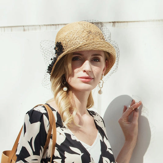 EE 7240 Summer New Versatile and Elegant Style Hat Women's Sunshade Hat Women's Hat