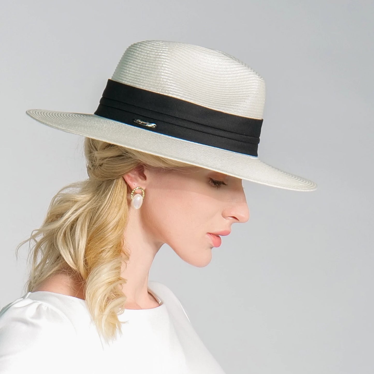 EE 7264 Summer/Stylish/ribbon/delicate/Adjustable/Packable/Sun Protection/Sunbonnet/Straw Hat/Polyester Hats