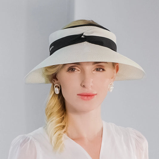 EE 7268 Summer/minimalist/ribbon/Adjustable/Packable/Sun Protection/Sunbonnet/Straw Hat/Polyester Hats