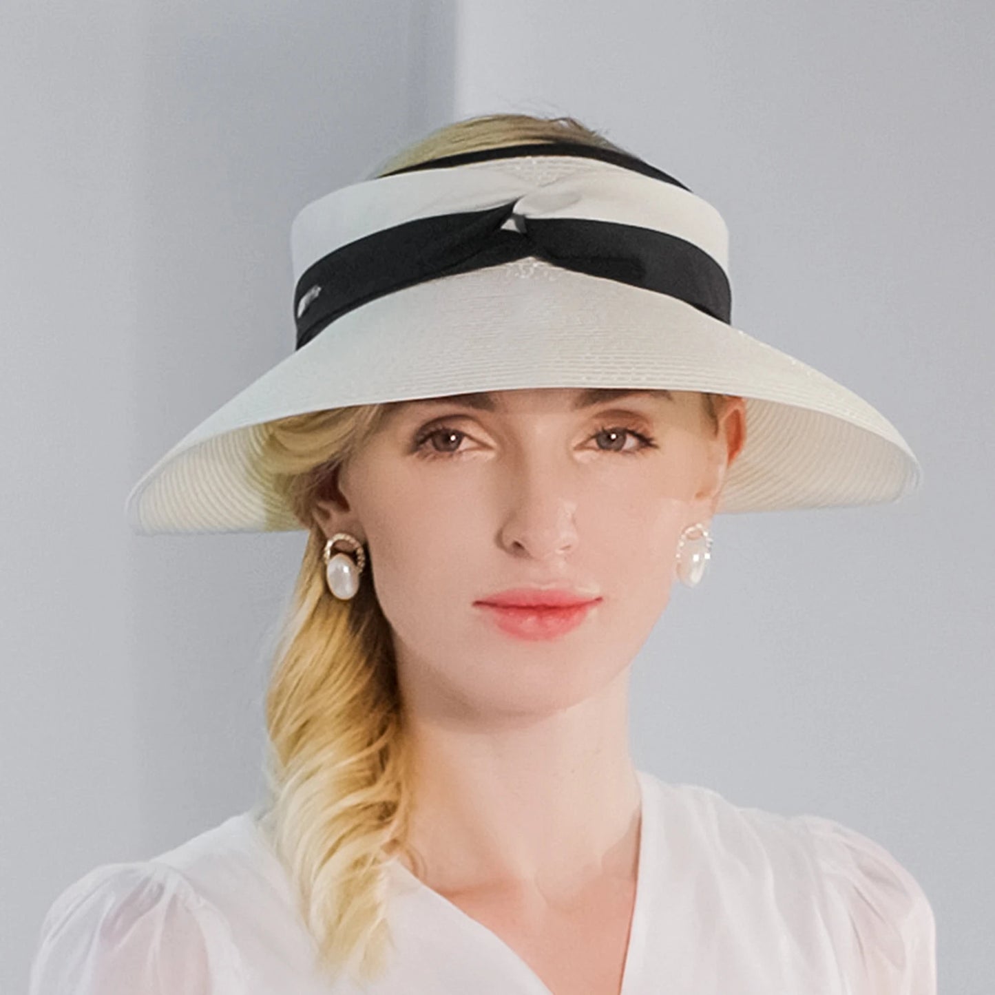 EE 7268 Summer/minimalist/ribbon/Adjustable/Packable/Sun Protection/Sunbonnet/Straw Hat/Polyester Hats