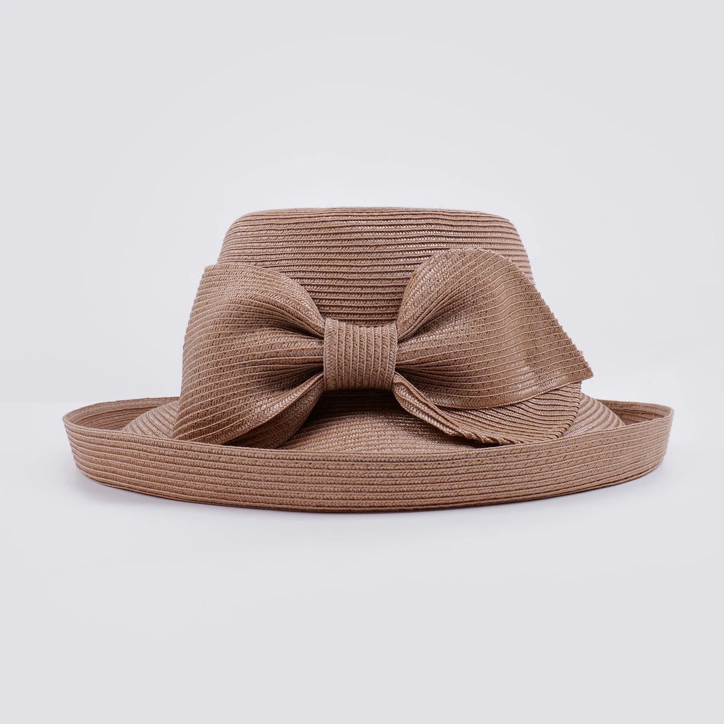 EE 7270 Summer/Original Design/Classical/Bowknot/Adjustable/Wide Brim/Elegant Feminine Style/Sunbonnet/Straw Hat/Polyester Hats