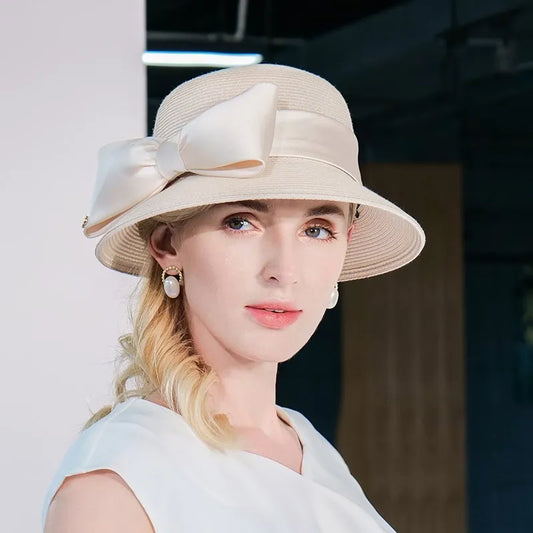 EE 7290 Summer New Fashion Versatile Sunshade Foldable Washable Straw Hat Hat Women's Summer