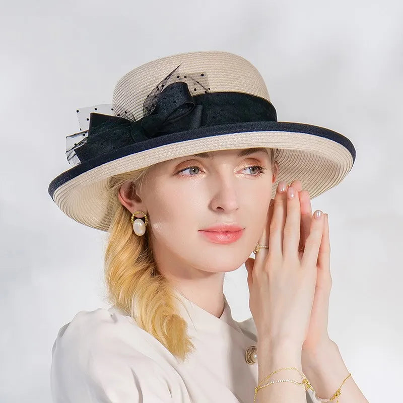 EE 7312 Summer New Elegant and Fashionable Style Bow Shade Hat Hat Children's Summer