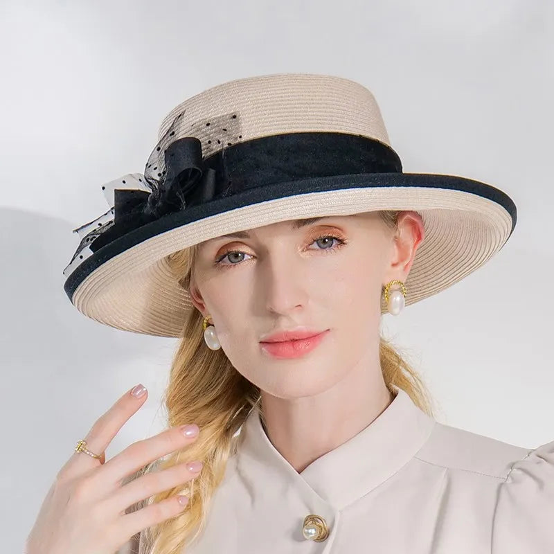 EE 7312 Summer New Elegant and Fashionable Style Bow Shade Hat Hat Children's Summer