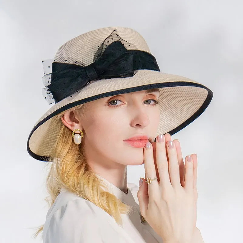 EE 7312 Summer New Elegant and Fashionable Style Bow Shade Hat Hat Children's Summer